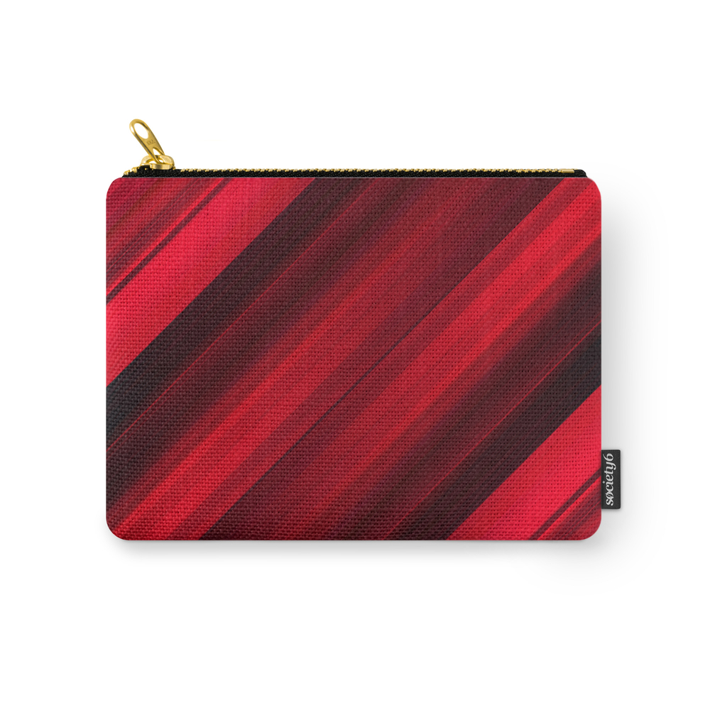 Abstract Watercolor Colorful Lines Carry-All Pouch by kars54