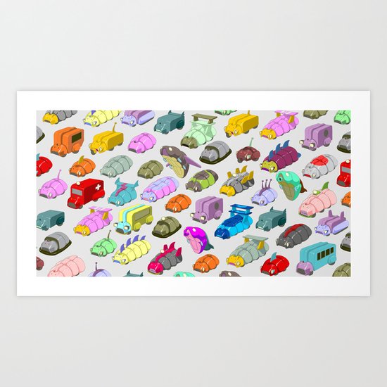 Bug Race Art Print