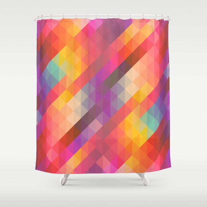 Colorful Power Shower Curtain