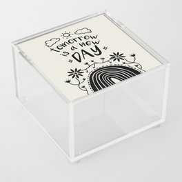 Good Vibes Rainbow Acrylic Box