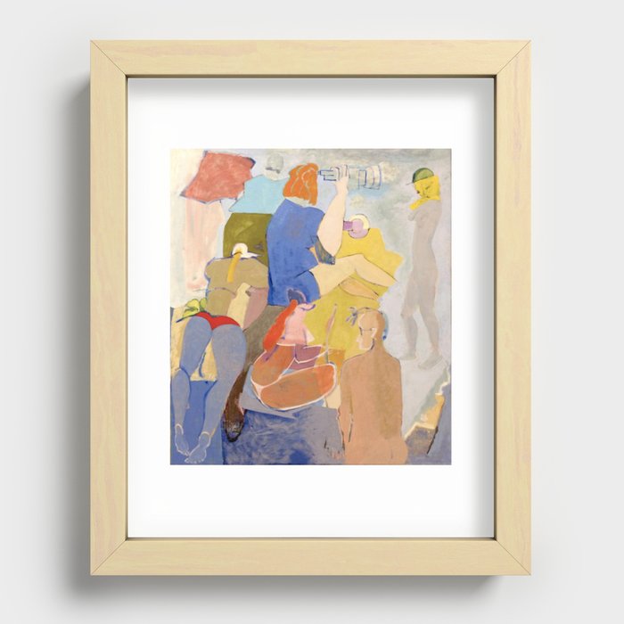 Blonde from outer-space  Recessed Framed Print