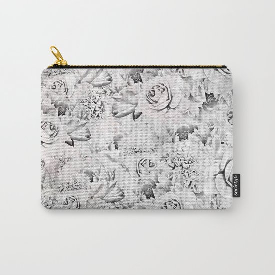 White roses Carry-All Pouch