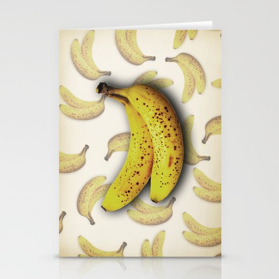 brown bananas Stationery Cards