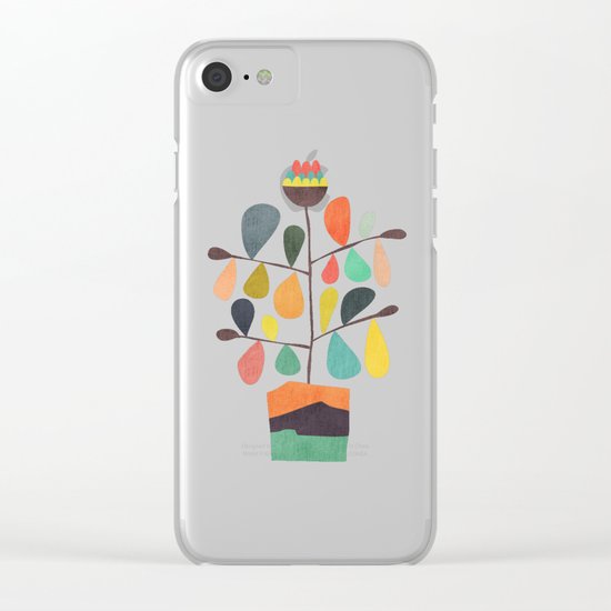 Potted Plant 4 Clear iPhone Case