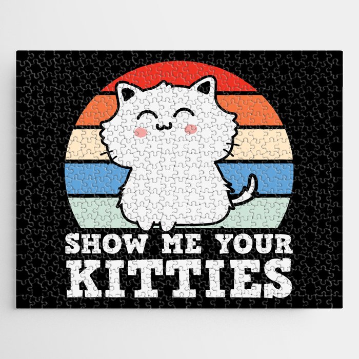 Show Me Your Kitties Vintage Jigsaw Puzzle