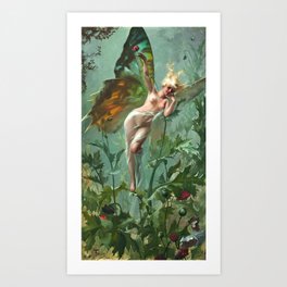 Luis Ricardo Falero "The Poppy Fairy (also known as La Femme Papillon)" Art Print