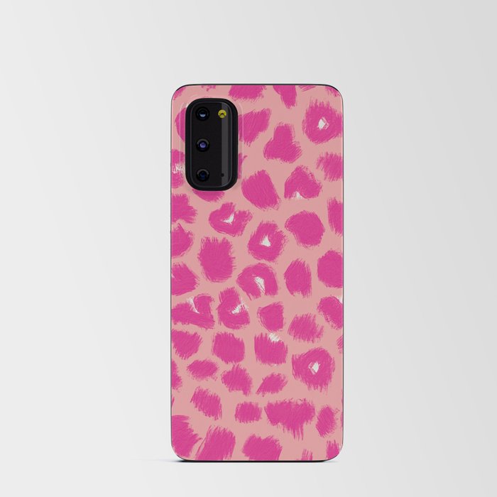 Pink Leopard Print Android Card Case
