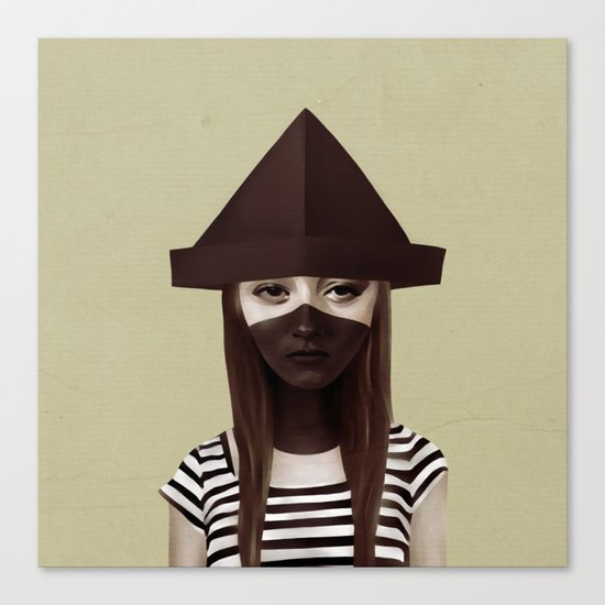 Ceci n'est pas un chapeau Canvas Print