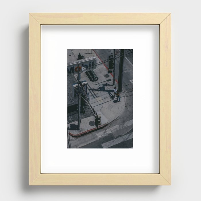 Street Corner, Los Angeles Recessed Framed Print