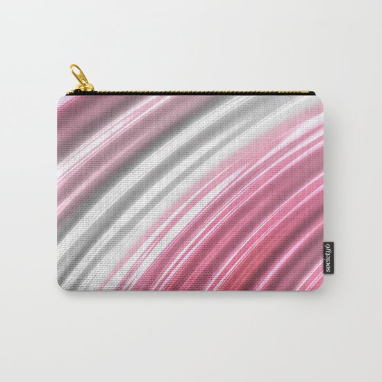 Pink Candy Stripes Carry-All Pouch