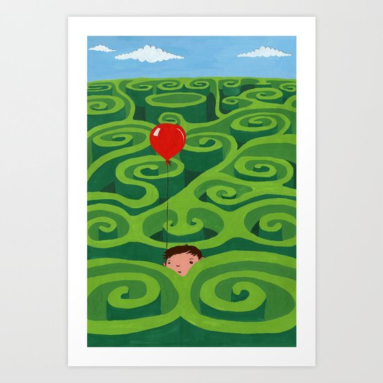 The Maze Art Print