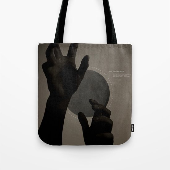 Hand's on the Moon Tote Bag