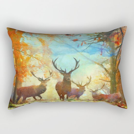 Autumn Forest Watch Rectangular Pillow