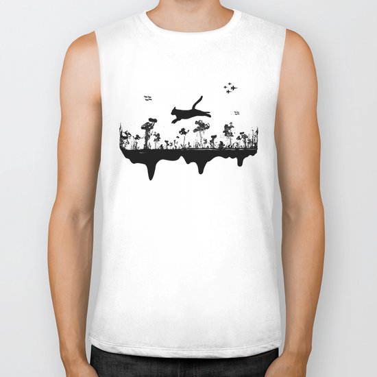 The Cat and Ink drop bombs Biker Tank