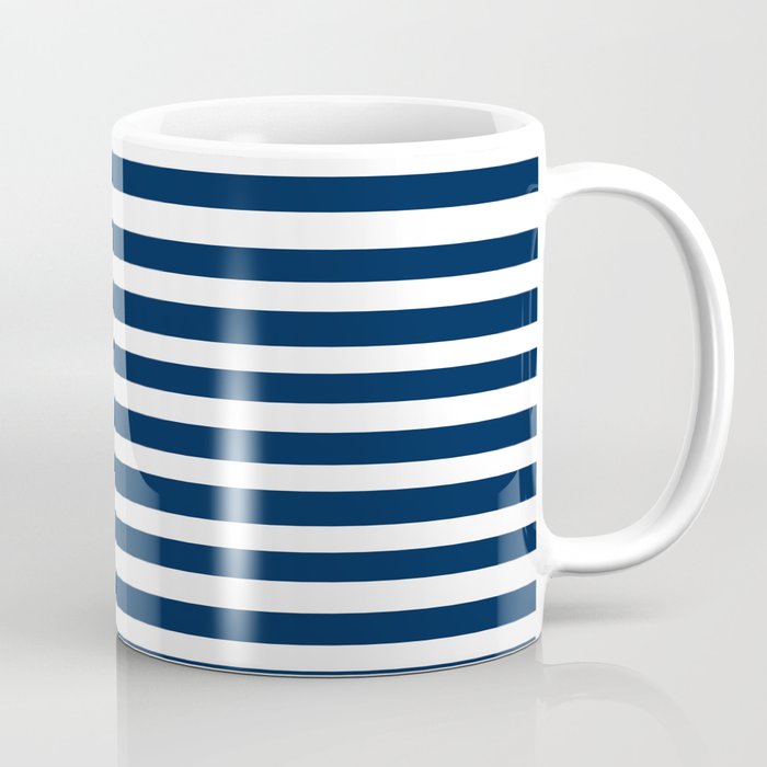 Navy-White ( Stripe Collection ) Coffee Mug