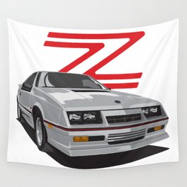 Daytona Turbo Z / CS - Silver Wall Tapestry