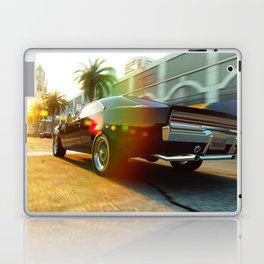 Blown RT Charger rea racing view black muscle car automobile transportation color photograph / photography poster posters Laptop Skin