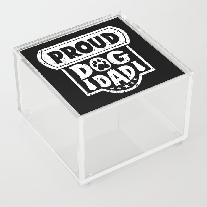 Proud Dog Dad Father's Day Acrylic Box