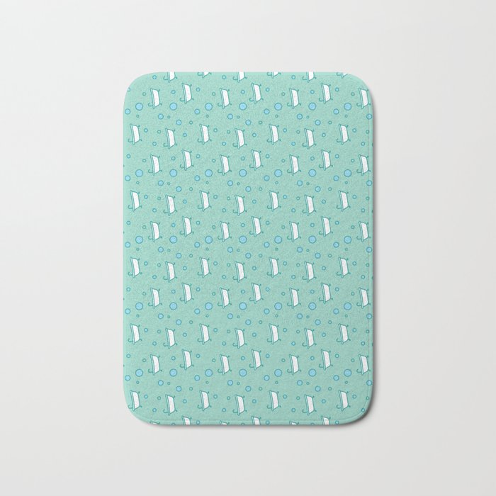 Rub A Dub Dub Bubbles And A Bathtub Aqua Bath Mat By