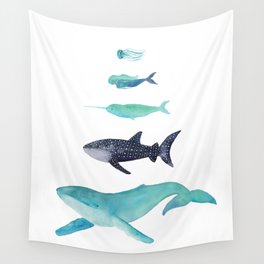 Ocean collection: Deep under the sea Wall Tapestry