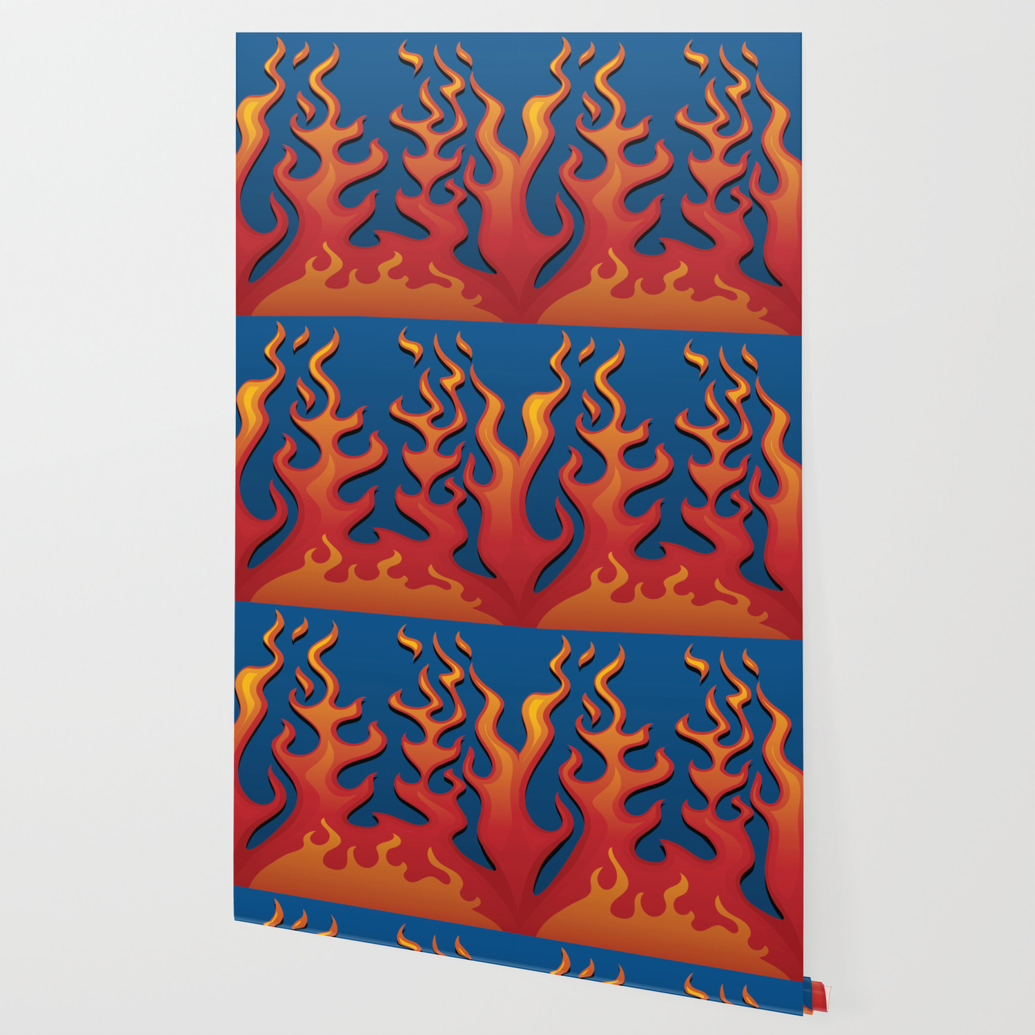 Classic Hot Rod Fire Flames Wallpaper By Hobrath Society6 Hot rod flames and rubber handle duct tape purse. society6