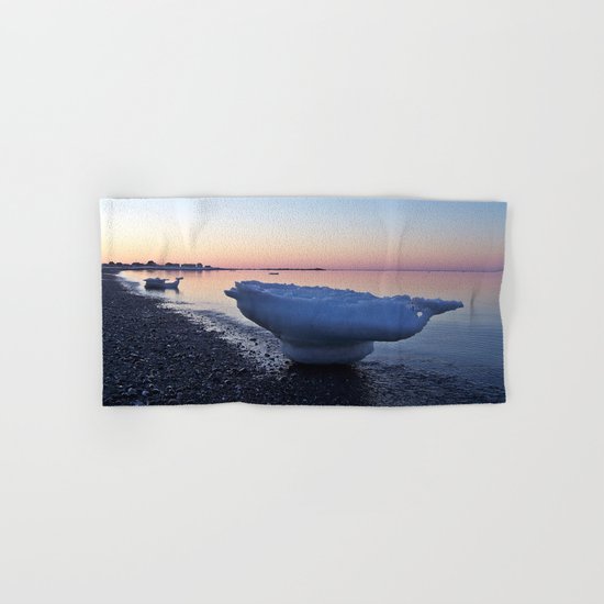 Icebergs on the Beach Hand & Bath Towel