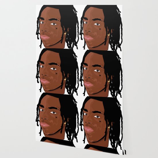 Hood Rich Rapper Illustration Wallpaper By Grimelab Society6