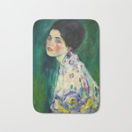 Portrait of a Lady, 1916-1917 by Gustav Klimt Bath Mat