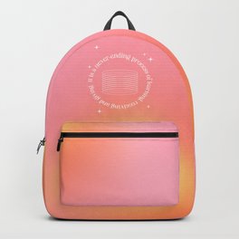 Gradient Quote Backpack