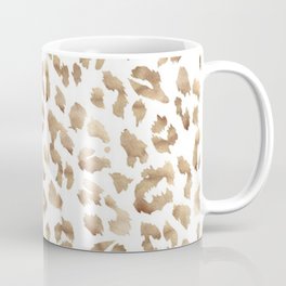 Golden Leopard Print Design Coffee Mug