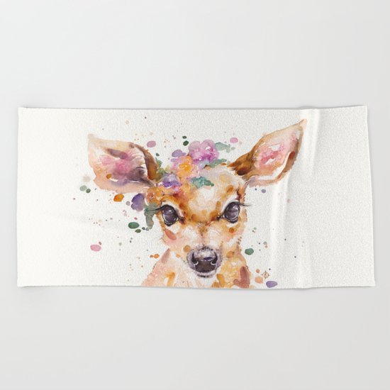 Little Deer Beach Towel