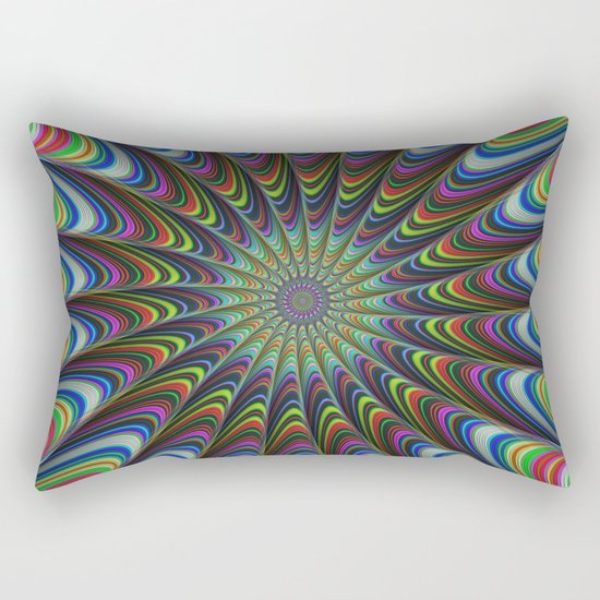 Psychedelic star Rectangular Pillow