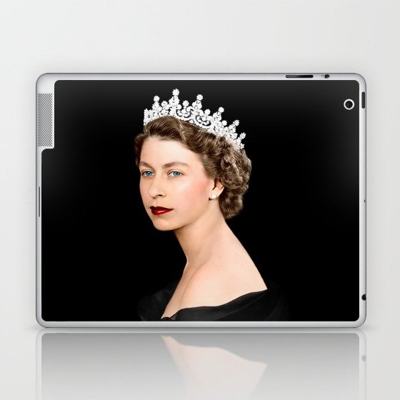 Queen Elizabeth II in Satin  Laptop & iPad Skin