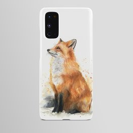 Fox Watercolor Red Fox Painting Android Case