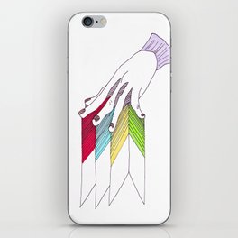 hand above colors iPhone Skin