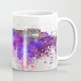 Duluth skyline in watercolor background Coffee Mug
