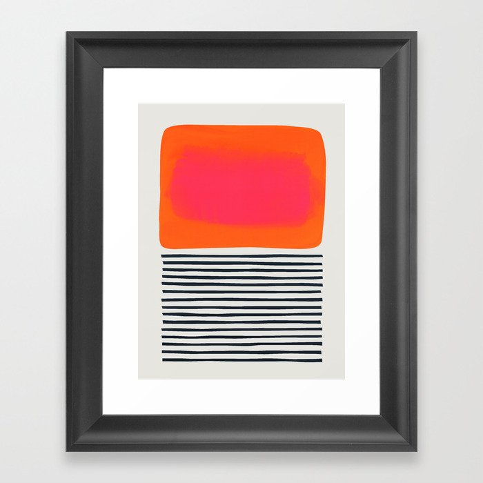 Sunset Ripples Framed Art Print