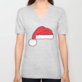 christmas santa claus hat V Neck T Shirt