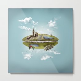 Merlin- "Two Sides of the Same Coin" Metal Print | Nature, Graphic Design, Landscape, Movies & TV 