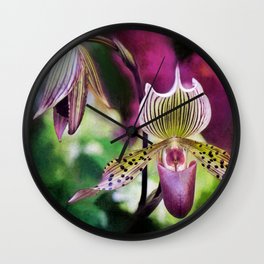 Colorful Orchid Wall Clock | Flowers, Digital, Orchids, Blossom, Photo, Orchid, Flower, Colorfulorchid, Purple, Bloom 