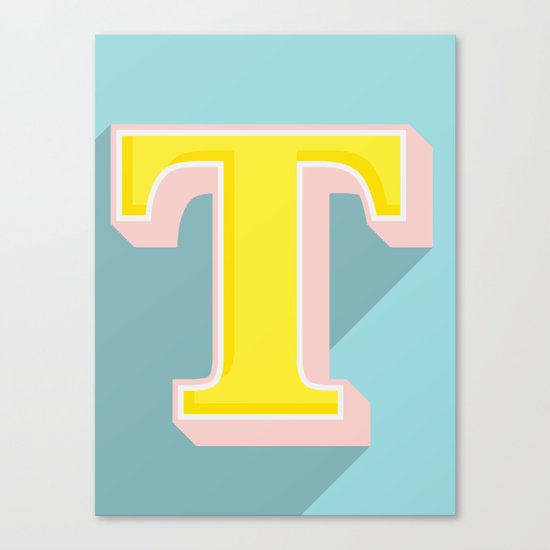 T is for .... Canvas Print