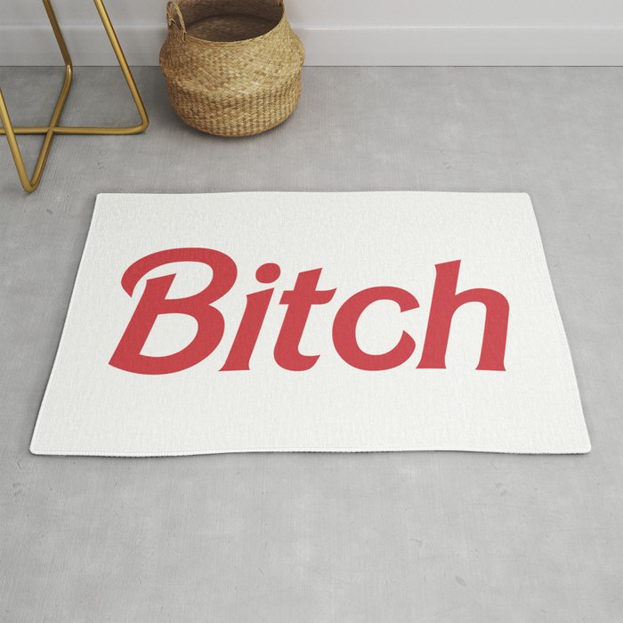 Bitch Funny Offensive Quote Rug