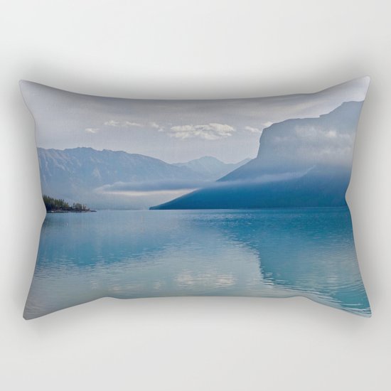 blue nature Rectangular Pillow