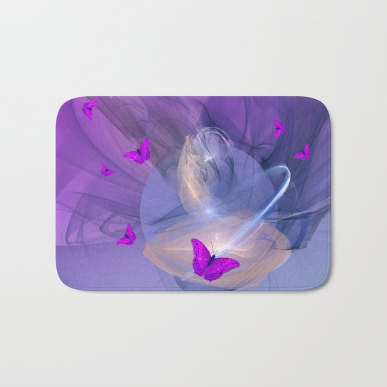 Birth of butterfly wishes Bath Mat