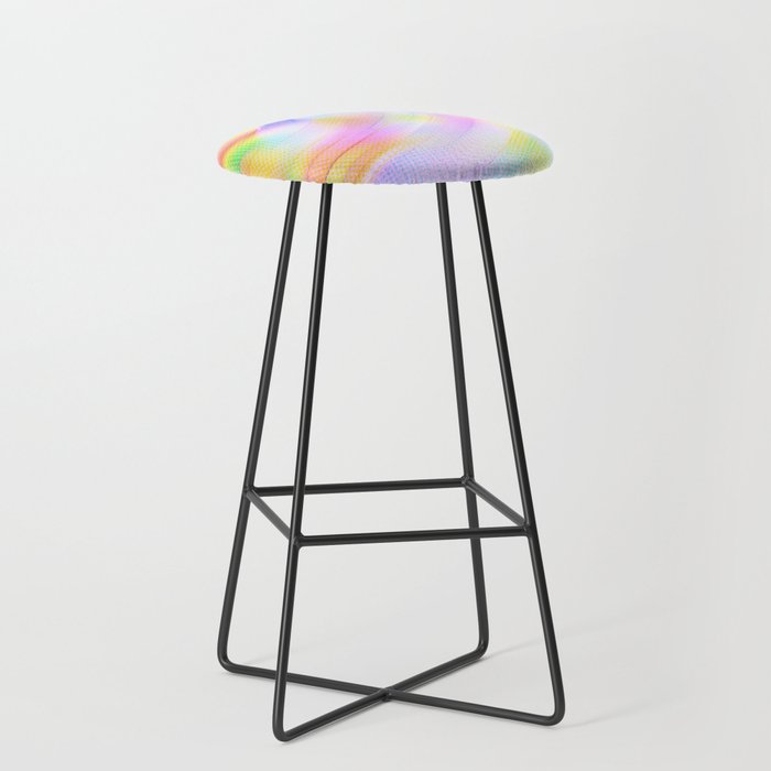 Rainbow Swirl Bar Stool