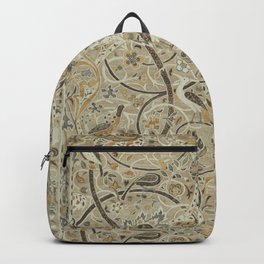 William Morris Vintage Bullerswood Stone Mustard Backpack