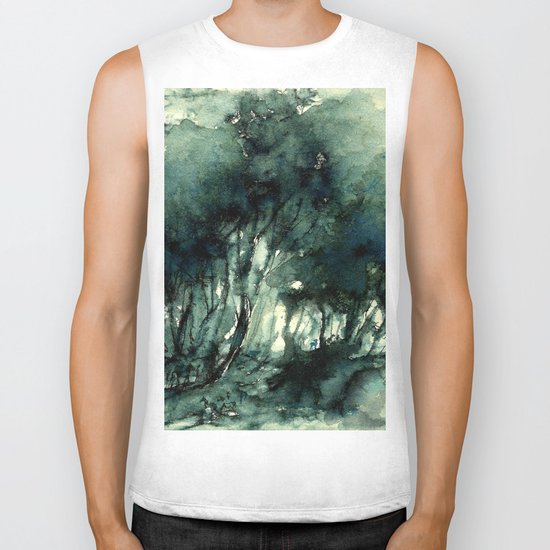 mürekkeple orman Biker Tank
