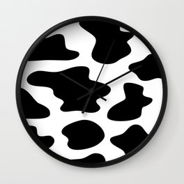 cow spots pattern Wall Clock