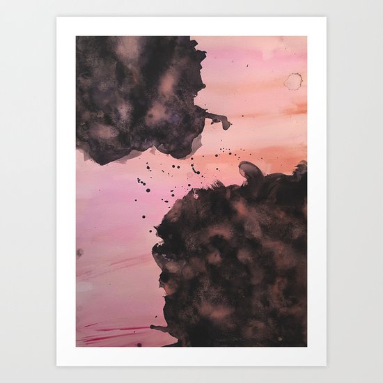 Dark Thoughts Transpired Art Print