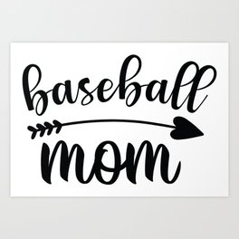 Baseball Mom Art Print